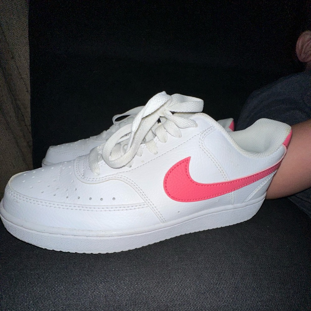 Nike White and Pink Sneakers
